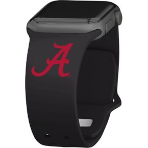 Affinity Bands Alabama Crimson Tide Silicone Sport Band compatible with Apple Watch