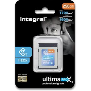 256GB CFexpress Memory Card Type B 2.0 4K RAW & 4K 60 FPS 1700MB/s Read 1600MB/s Write Speed Designed for Your Professional Grade DSLR and Video Cameras