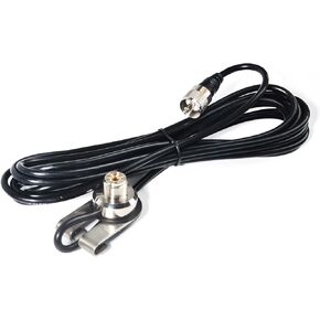 Twayrdio SO239 HODENNA MOUNT ، محول الشفاه لهوائي الهاتف المحمول ، SO-239 MOUNT مع موصل RG58 COAXIAL PL-259 للسيارة سيارة السيارات CB CB ثنائية الاتجاه