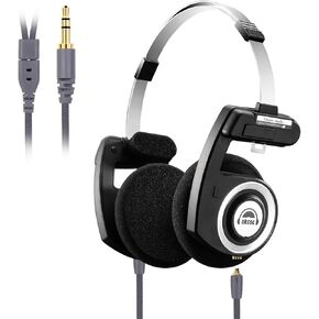 okcsc Classic Portable Headphones, Retro Style, Bluetooth Wireless Retro Headphones,Ultra Lightweight/All Day Playtime/Bullt-in Mic/40mm Class Composite Film/BT 5.3 & Wired Two Connection Modes Green