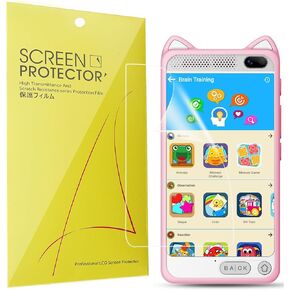 Compatible for E teacher Smart Phone Screen Protector, [6 Pack] Full Coverage TPU Clear Film Compatible for E teacher D21 3.97" Smart Phone (6 Pack)