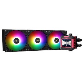 Thermalright FW360 ARGB RB-AIO CPU Liquid Cooler,IPS LCD Screen with 320x240 Resolution,for AM4/AM5,Intel LGA1700/1851,2.4inch Magnet-Absorbent LCD Screen for Images,Removable Cold Head CPU Cooler