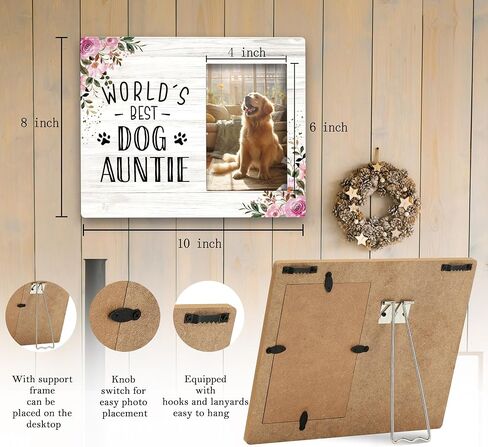 sradmo هدايا الجدة الكلب، هدايا عيد الميلاد للجدة، إطار صورة الجدة الكلب، هدايا عيد ميلاد للجدة، أفضل الجدة الكلب في العالم 10x8 بوصة إطار الصورة الخشبية الطاولة، هدايا الكلب الكبرى ل in Kuwait