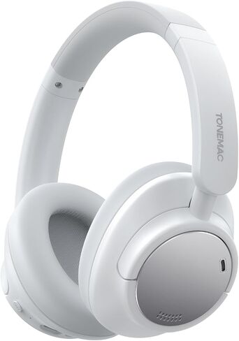 H7Pro Bluetooth Headphones with -45dB Hybrid Active Noise Cancelling, 80H Playtime Wireless Over-Ear Headphones, Immersive Deep Bass Stereo, 4-Mic ENC Clear Calls, Personalized Comfort, Black in Saudi Arabia