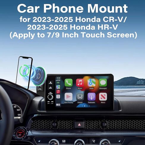 حامل هاتف السيارة لـ Honda CR-V 2023 2024 2025 / HR-V 2023-2025 ملحقات ، تنطبق على شاشة تعمل باللمس 7/9 بوصة ، شاشة شاحن مغناطيسي سريعة 15 واط in Kuwait
