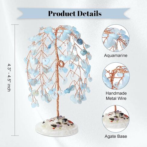 YATOJUZI Crystal Tree of Life Red Jasper Feng Shui Money Tree with Agate Base Copper Wire Wrapped Natural Crystals Gemstones Tree Red Decor for Home Office Desk Decorations Gifts for Women Men in Kuwait
