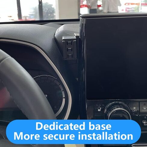 حامل هاتف سيارة LUNQIN لسيارة 2014-2019 Toyota Highlander [هواتف كبيرة مع حافظة صديقة للحافظة] ملحقات السيارات قوس الملاحة الديكور الداخلي للهاتف المحمول مرآة جبل in Kuwait