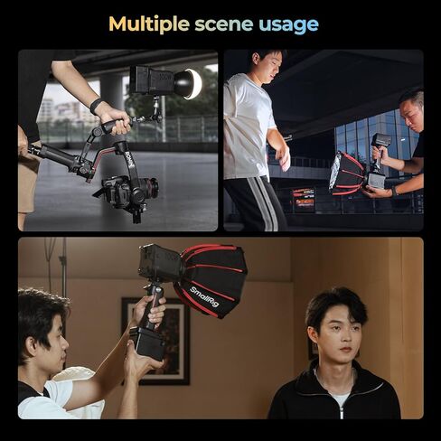 SmallRig RC 100B COB Video Light with Handle, Bi-Colour Video Light 2700K-6500K, Type-C PD Fast Charging, Built-in Battery Plate, App Control for Photography and Photo Studio, Mobile Version - 4894 in Kuwait