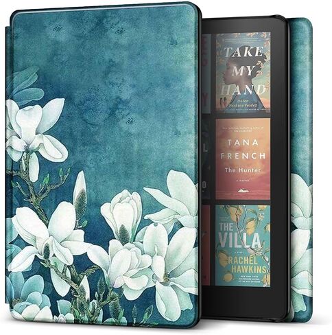 TNP Case for Kindle Paperwhite 12th Generation 2024 / Kindle Colorsoft Signature Edition - 7" PU Leather Protective Folio Cover for Kindle Paperwhite Kids with Auto Sleep/Wake, Composition Book Pink in Saudi Arabia