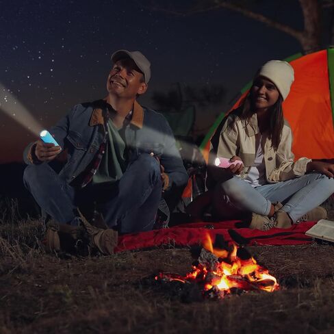 PATIKIL 9 LED GLOW في المصابيح الداكنة ، 2 PCS المصباح المصباح المصباح المصباح المصباح المطلي بالمصباح المصباح مع حزام للتخييم ، المشي لمسافات طويلة ، الحفلات ، الوردي in Kuwait