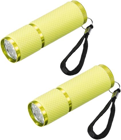 PATIKIL 9 LED GLOW في المصابيح الداكنة ، 2 PCS المصباح المصباح المصباح المصباح المصباح المطلي بالمصباح المصباح مع حزام للتخييم ، المشي لمسافات طويلة ، الحفلات ، الوردي in Kuwait