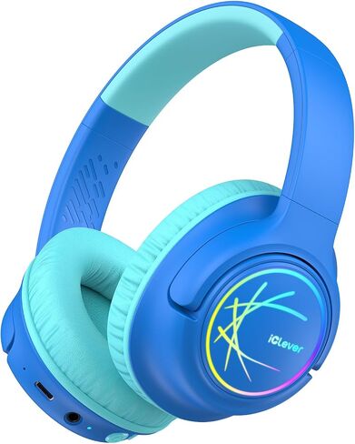 iClever BTH18 Kids Bluetooth Headphones LED Lights for Toddler Boys Girls in Kuwait