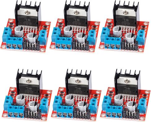 L298N H Bridge Stepper Motor Driver Module DC Motors Drivers Dual H-Bridge لـ Arduino Smart Car Power UNO MEGA R3 Mega2560 (عبوة من قطعتين) in Saudi Arabia