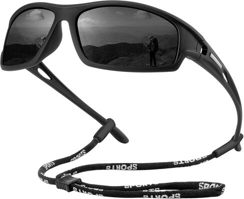 Polarized Sunglasses Men, Sports Sun Glasses Womens UV400 Protection for Fishing Running Driving in Kuwait