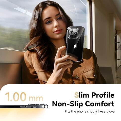 Diamond Clear for iPhone 14 Plus Case with 2X Screen Protector + 2X Camera Lens Protector, [Not Yellowing][Military-Grade Protection] Slim Thin Shockproof Phone Case for 14 Plus, Clear in Kuwait