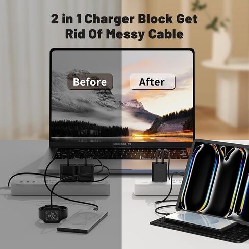 2Pack 45W Super Fast Charging Block and USB C to C Cable 10ft,Type C Wall Charging Power Adapter and Android Phone Charger Cord Long for Samsung Galaxy S24+/S23 Ultra/S23+/S22/S21/Note 10/Note20 Plus in Saudi Arabia