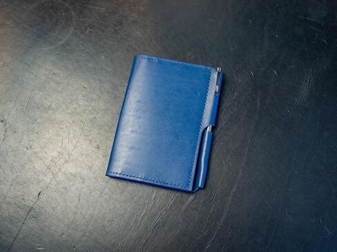 Extra Small Journal Wallet Leather Cover with Pockets Pen Holder ID holder and small pen in Saudi Arabia
