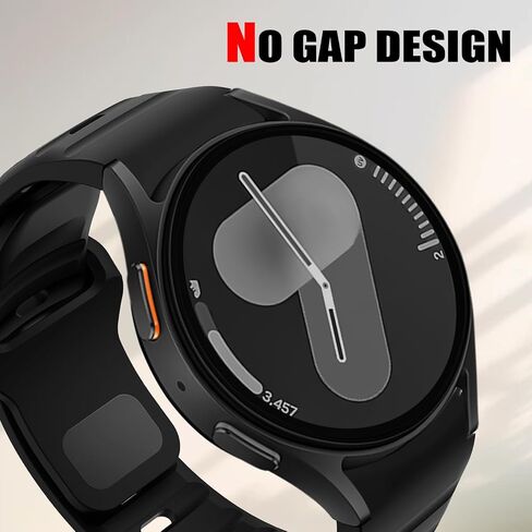 10 Pack Rugged No Gap Bands Compatible for Samsung Galaxy Watch 7 6 5 4 Band 40mm 44mm/Watch FE 40mm/Watch 6 Classic 43mm 47mm/Watch 5 Pro 45mm, Silicone Sport Strap for Men in Saudi Arabia