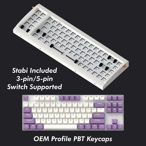 02Lilith Q 75 ٪ 5.5 ° لوحة مفاتيح مريحة مع OEM KEYCAP ، حالة متوافقة مع LEGO ، جبل الحشية ، السلكية ، RGB ، الساخنة القابلة للتبديل ، التبديل الخطي ، QMK ، قارورة للفوز/MAC ، مجموعة كاملة ، أبيض (ليليث س 75 ٪) in Kuwait