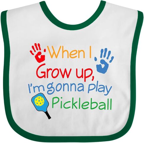 inktastic Future Pickleball Player Baby Bib in Saudi Arabia