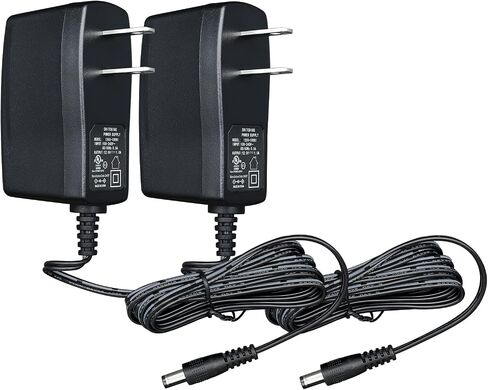 UL Listed 12V 1A 10ft Long Power Supply Adapter, 1000mA 12W AC/DC Switching Adapter for LED Strip Light, CCTV Camera, Router, Speaker, GPS, Webcam, Scanner and More in Kuwait