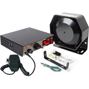 Car Siren Speaker Safego Police Siren Speaker Car Pa System, Dc12v 200w 9 Tones Wired Handheld Microphone Loudspeaker Emergency Siren Electronic in Saudi Arabia
