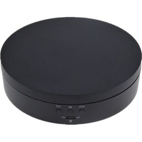 Motorized Rotating Stand, 5.4Inch Max Loading 6.6Lb Battery USB Use Display Turntable for Jewelry Cake 3D Curing Resin Prints Spinner Shelf(Black)