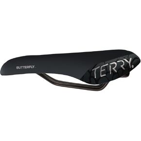 Terry Butterfly Cromoly Bike Saddle - Bicycle Seat for Women - Flexible & Comfortable - Dura-Tek Cover