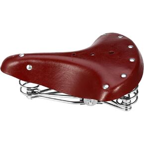 VOSAREA Horse Saddle Pad Classic Cycling Saddle Seat Faux Cow Leather Classic Universal Vintage Cycling Seat Bike Saddle Saddle Bike Seat for Women Road Bike Men Bike Classic Saddle Road Bike Saddle