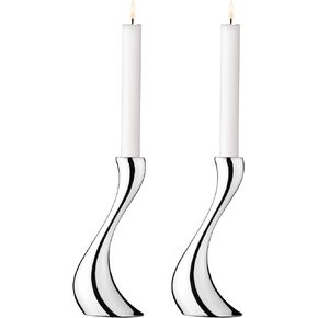 Georg Jensen Cobra Medium Candle Holder Set of 2