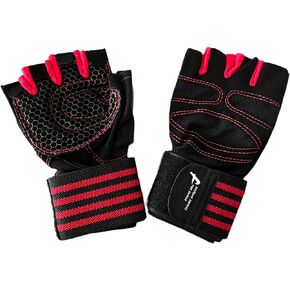 Workout Gloves for Men and Women, Wrist Support Straps, Exercise Gloves for Weightlifting, Strength Training, Gym, Home Gym