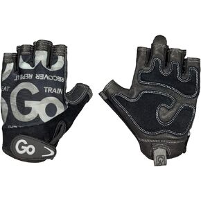 GoFit GF-MLG-L/CAM Men’s Premium Leather Elite Trainer Gloves (Large),Black