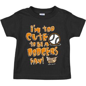 سان فرانسيسكو مشجعي البيسبول. تي شيرت I'm Too Cute (Anti-Dodgers) باللون الأسود أو تي شيرت للأطفال الصغار (NB-4T) in Kuwait