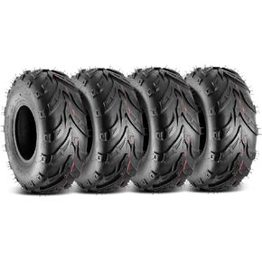 MaxAuto 145 70 6 ATV Tires 145/70-6 Mini Bike Tires 145 70-6 Go Kart Tires AT 145x70-6 Tire 4PLY Tubeless Tire, Set of 4