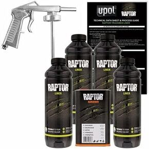 U-Pol Raptor TINTABLE Urethane Spray-On Truck Bed Liner Kit w/ GUN UPOL 821