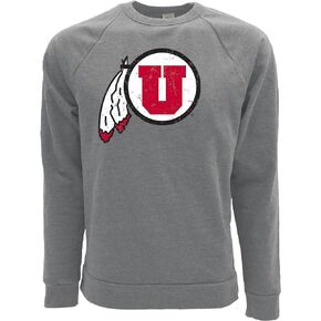 Blue 84 Men's Tri-Blend Crewneck Sweatshirt Vintage Icon