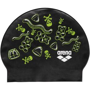 Arena Unisex Adult Ultra Soft Printed Latex Swim Cap for Fitness Swimming, Reinforced Edge, Fits Long Hair, One Size