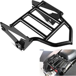 Detachable Passenger Backrest Sissy Bar Luggage Rack 4 Point Docking Hardware Rotary Docking Latches Clips Compatible With For Harley Touring Road King Street Glide Road Glide 2009-2013