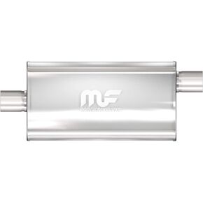 MagnaFlow Performance Exhaust Muffler 12589: 3"/3" Inlet/Outlet, 5x11x22" Oval, Stainless Steel, Satin Finish