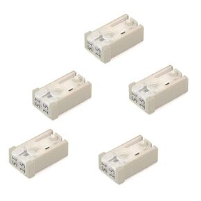 21 pcs Slotted Automotive MCASE Mini Shaped Cartridge Fuse Kit,15A, 20A, 25A, 30A, 40A, 50A, 60A, 32V