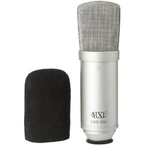 Marshall MXL USB 006 USB Cardioid Condenser Microphone, Grayish, 47mm x 177mm / 1.85 in. x 7 in.