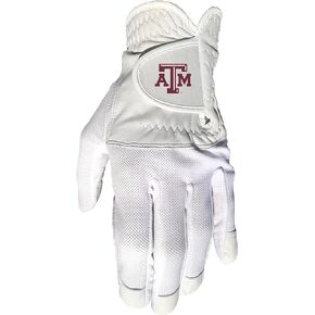 Team Golf NCAA Men's Left Hand Golf Glove, For Right Handed Players, One Size, Includes Removable Double-Sided Magnetic Ball Marker