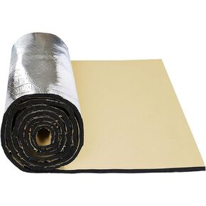 TOP-VIGOR 394 مل 16.36 قدم مربع حصيرة عزل صوت السيارة - مادة عزل الصوت الحراري للسيارات وتخفيف الاهتزاز - رغوة الخلية المغلقة مميت صوت السيارة للمركبة 60 بوصة × 40 بوصة