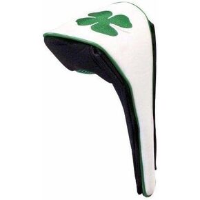 غطاء رأس Lucky Irish Four Leaf Clover Celtic Shamrock للسائقين من Golf - إغلاق مغناطيسي سهل الارتداء والخلع - جلد فاخر - يناسب سائقي 460cc in Kuwait