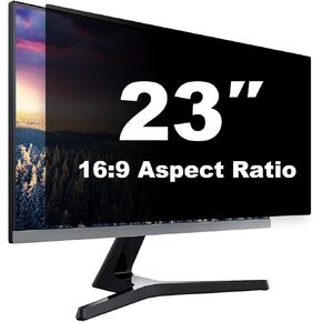 23 Inch Computer Privacy Screen Shield for 16:9 Widescreen Desktop Monitor - Anti-Glare Blue Light Privacy Filter and Anti Spy Privacy Screen Protector Film