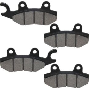Caltric Front Rear Brake Pads Compatible with Kawasaki 650 Kl650 Klr650 Klr-650 2008-2016