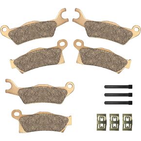 Front & Rear Brake Pads Sintered for Can Am Outlander 450 500 570 650 800 850 1000 (3 Sets)