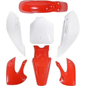 Plastic Mudguard Fairing Replacement for Kawasaki KX 65 KLX 110 KLX110 DRZ110 Suzuki RM65 Red