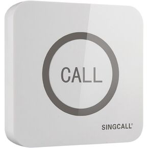 SINGCALL Home Caring System Hotel Calling System,Big Touching Button Convenient Waterproof, 1-Button Pager APE520 (Can't Be Used Alone)