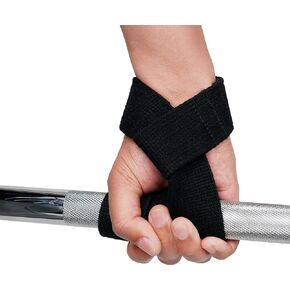 Sunny Health & Fitness Lifting Straps with Neoprene Padding, 2000lb Weight Capacity Heavy Duty Workout Wrist Straps for Weightlifting and Cross Training (Pair) , Black